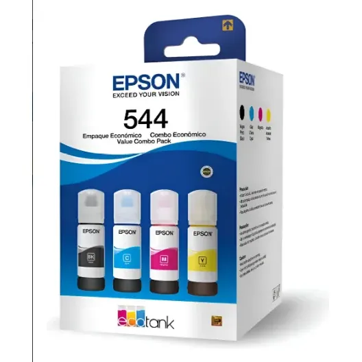 Tintas Epson 544 Kit4 Cores L3150 L3160 L3250 L3151 Original
