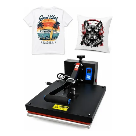 Prensa Térmica Plana 38x38 Dtf 110v Camisetas Tecidos Xsubly