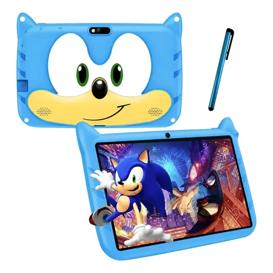 Tablet Infantil Android 7 64gb 4gb Controle Parental Azul