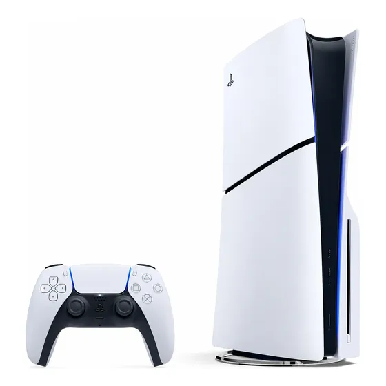Console Playstation 5 Slim Disk 1tb Branco Com Controle Sony