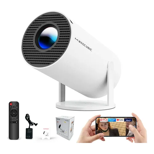 Magcubic Hy300pro Android 14 Wifi 290ansi Portable Projector Branco 127/220v