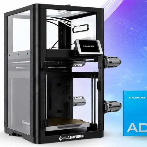 Impressora 3d Flashforge Ad5x Multicolorida + Kit Fechamento 127/220v Preto