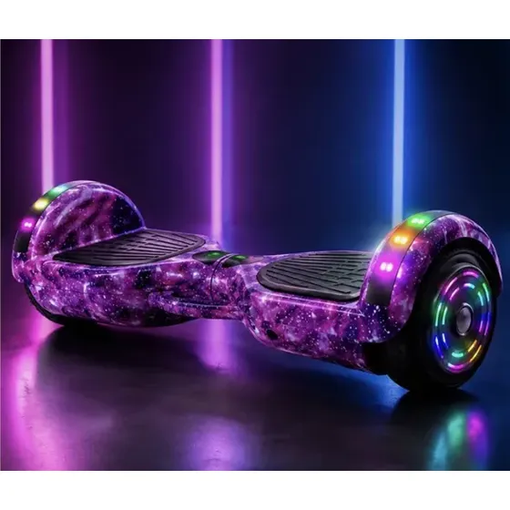 Skate Elétrico Hoverboard 6.5 Polegadas Bluetooth Com Led