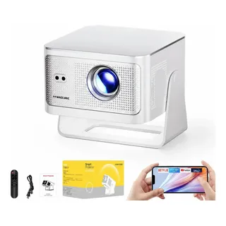 Projetor Magcubic Hy350max Wifi Android14 1080p 900ansi Branco 127/220v