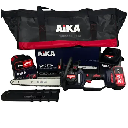 Motosserra Bateria Aika 20v 12 Polegadas Brushless Novidade Violeta-escuro