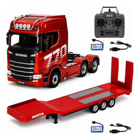 Kit Caminhão Hu.ina 1501 Modelo Scania 770s Controle Remoto Vermelho