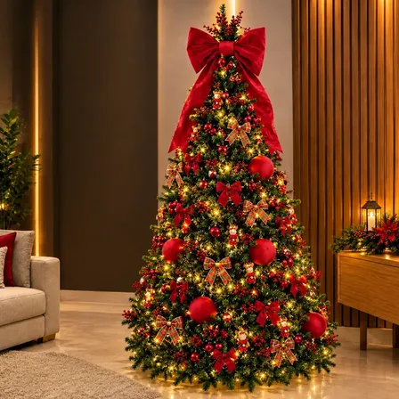 Árvore De Natal Pinheiro Luxo Cheia 320cm 3300 Galhos Verde