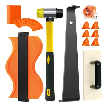 Kit 65 Peças Para Instalação E Piso Laminado De Madeira