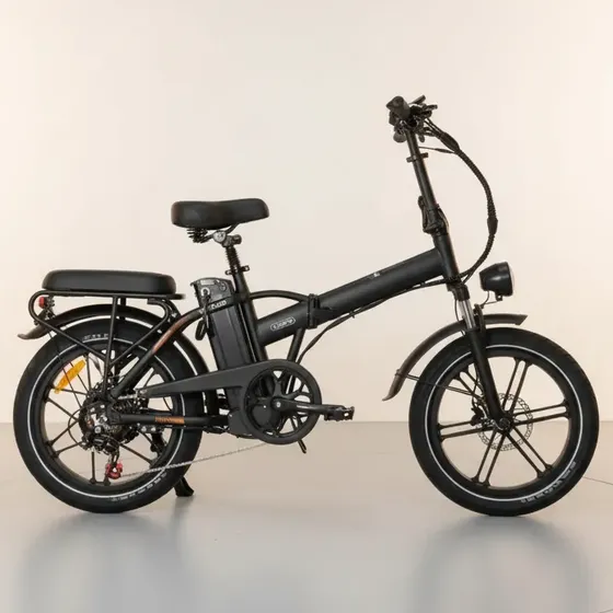 Bicicleta Elétrica Panda V9 1000w Dobrável Preto