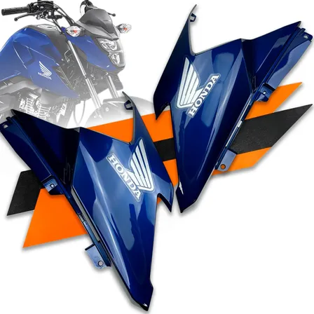 Kit Aba Asa De Tanque Cg 160 2025 2026 Fan Titan 160 Cores Azul Spencer