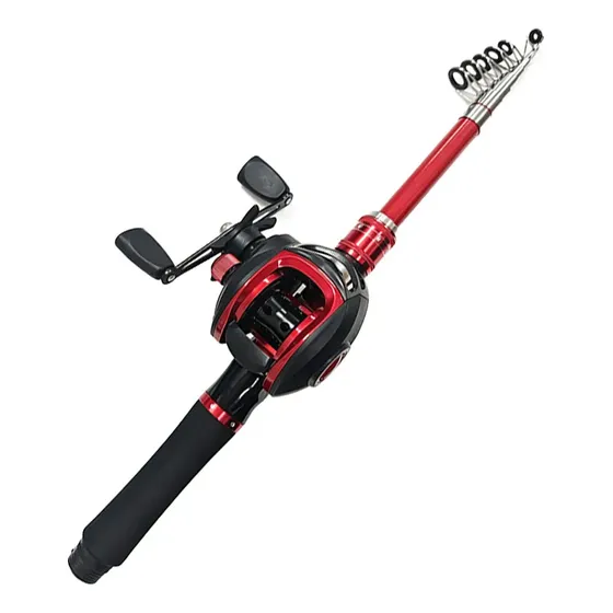 Kit Molinete Pesca + Vara De Pesca Telescopica