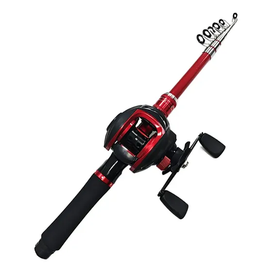 Kit Molinete Pesca + Vara De Pesca Telescopica