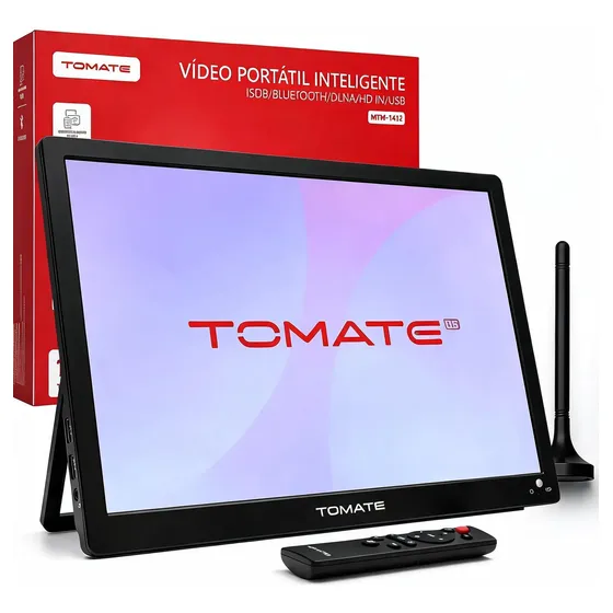 Monitor Tv Digital Portátil 14 Smart Led Hdmi Usb Mtm-1412