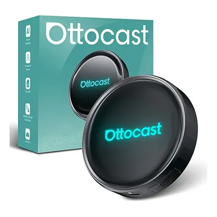 Ottocast P3 Pro Smart Ai Box Android 13 Wireless Carplay/aa E Android Auto Sem Fio Com Youtube Netflix E Tela Dividida Para Carro