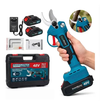 Tesoura De Poda Elétrica Profissional Bivolt 2 Baterias