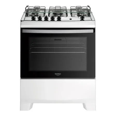 Fogã£o 5 Bocas Dako Branco Supreme Branco Bivolt