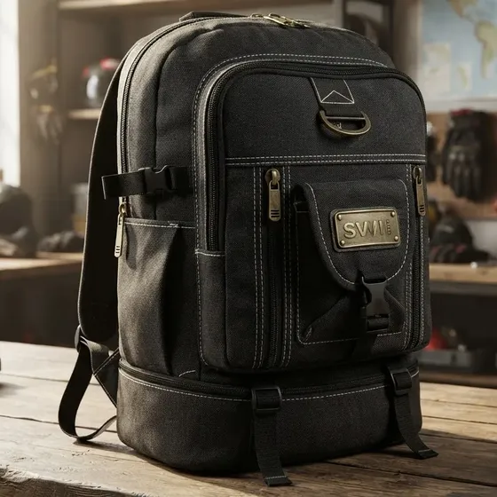 Mochila Masculina Lona 50 Litros Viagem Passeio Motoboy Espo