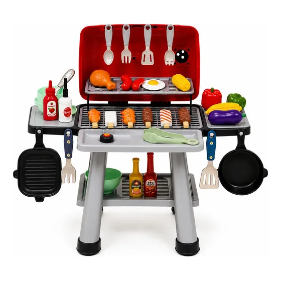 Churrasqueira Infantil Com Som E Luz Mini Cozinha Comidinhas