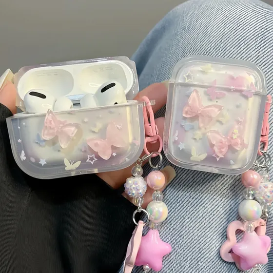 Capa Protetora Com Estampa De Desenho Para AirPods 4 Pro 3/2
