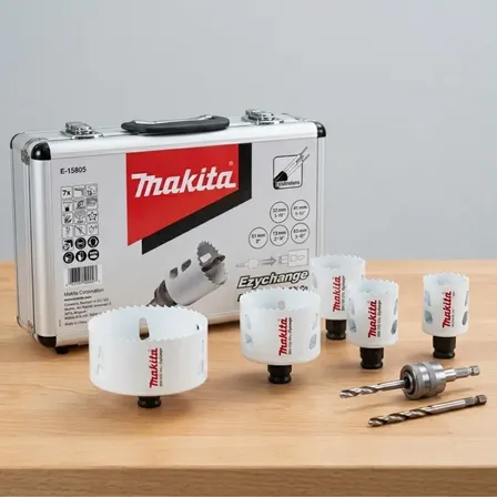 Kit Serras Copo Ezychange Makita E-15805 Maleta 7pcs Hss-co