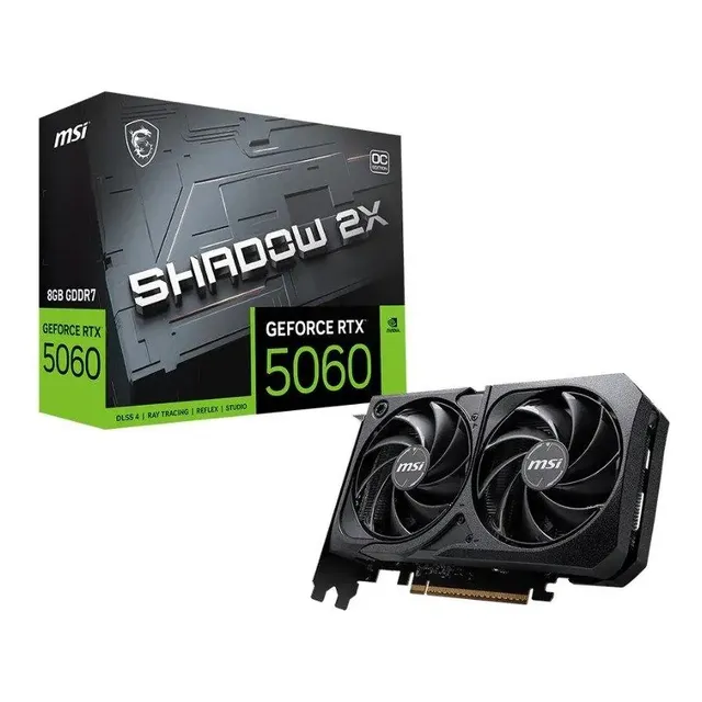 Placa De Vídeo Msi Rtx 5060 8g Shadow 2x Oc Gddr7 128 Bits