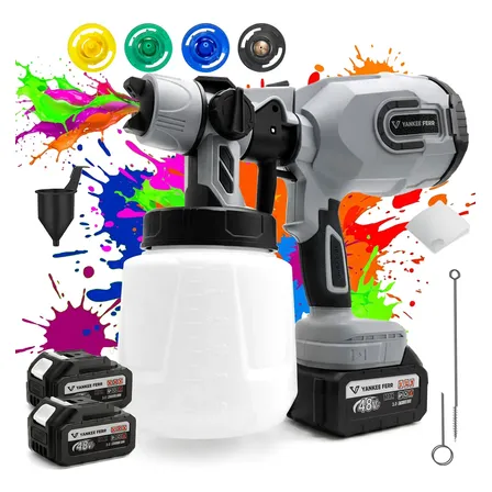 Pistola Pulverizadora Elétrica 48v 1200ml 2 Baterias Prateado 127/220v