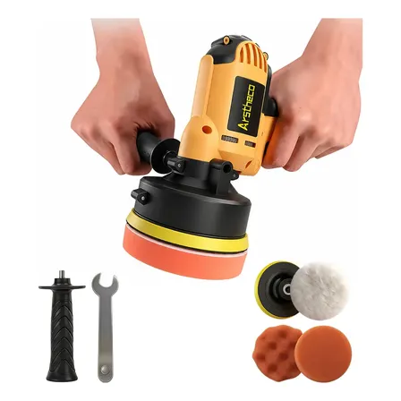 Polidora Elétrica De Mão Ferramentas Lixadeira Politriz 700w Amarelo 220v
