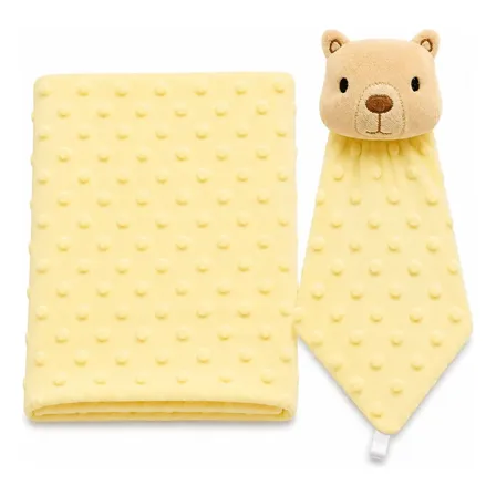 Kit Manta Bebe E Naninha Bichinhos Antialérgica Plush Bolha