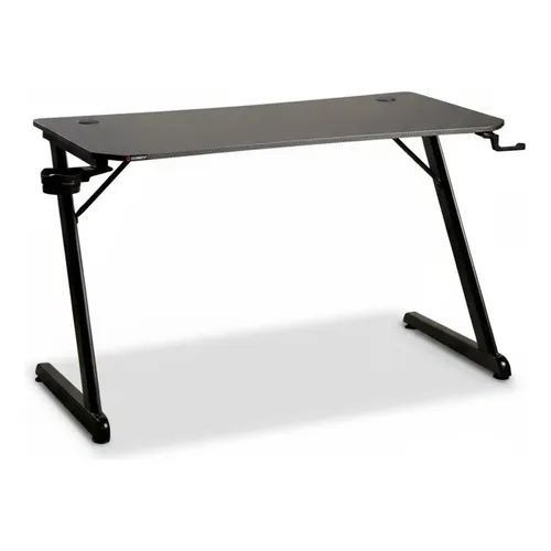 Mesa Gamer Husky Snow, 120cm, Fibra De Carbono, 100kg, Preto Preto