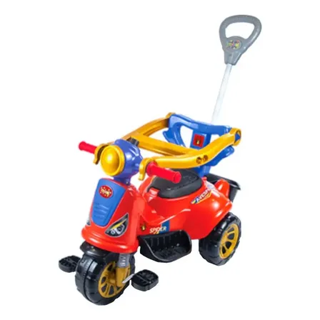 Triciclo Infantil Andador Avespa Maral Baby Irriganet Vermelho