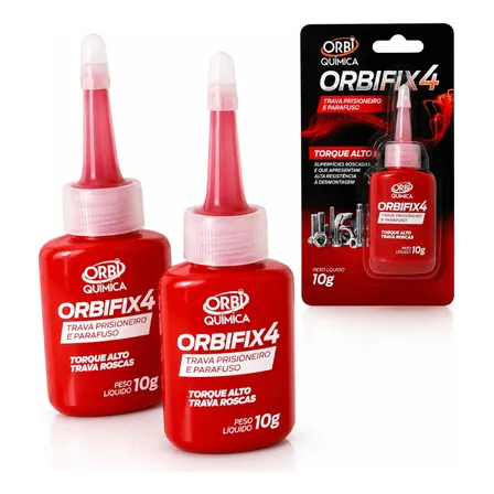 2 Trava Rosca Orbifix X4 Orbi Química Torque Alto 10g