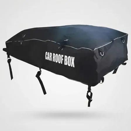 Bagageiro Teto Maleiro Dobrável 250 L + Cinta Preto