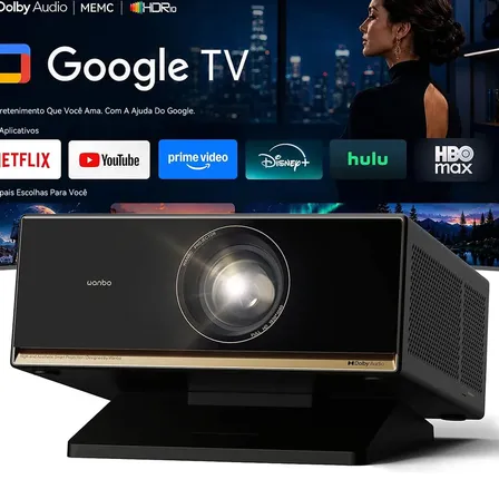 Projetor Wanbo X7 Pro Max 1500ansi Google Tv Suporte 4k