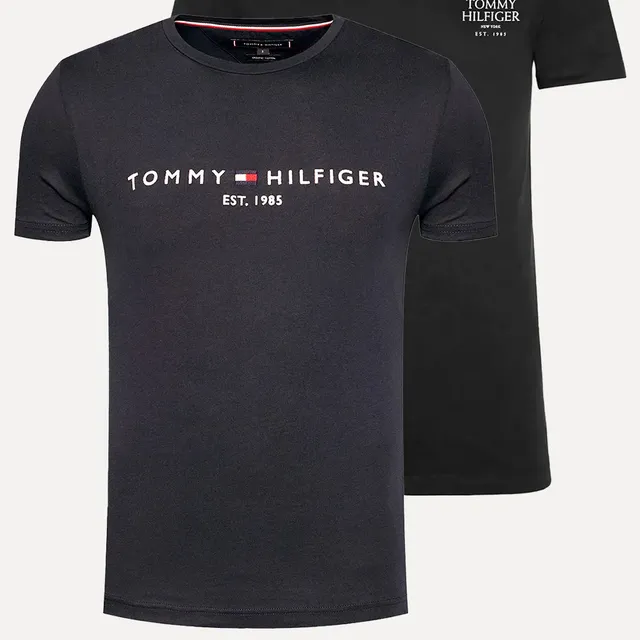 Kit Camisetas Tommy Hilfiger Core/stack Azul Marinho/preta Azul Marinho/preta S/p