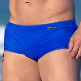 Sunga Masculina Hoggi Wear Em Lycra Praia Com Elastano Azul Royal Bic G