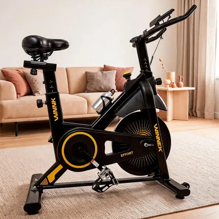 Bicicleta Ergométrica Spinning Winnek Effort 13kg Magnética Amarelo 0