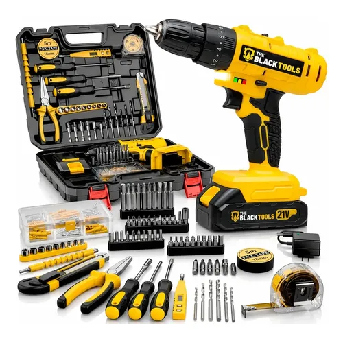 Parafusadeira Furadeira Profissional C/ Maleta + Kit 134 Pçs