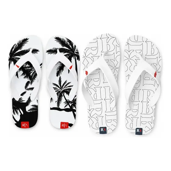 Kit 2 Pares Chinelo Masculino Reserva Confortável E Macio