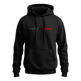 Moletom Canguru Unissex Estampado Streetwear Premium Luxo M Preto