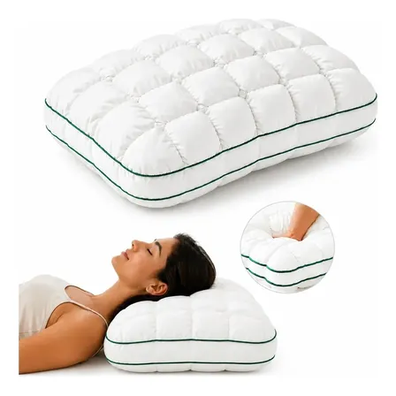 Travesseiro Cervical Ortopedico Relax Coluna 70x50cm Macio Branco