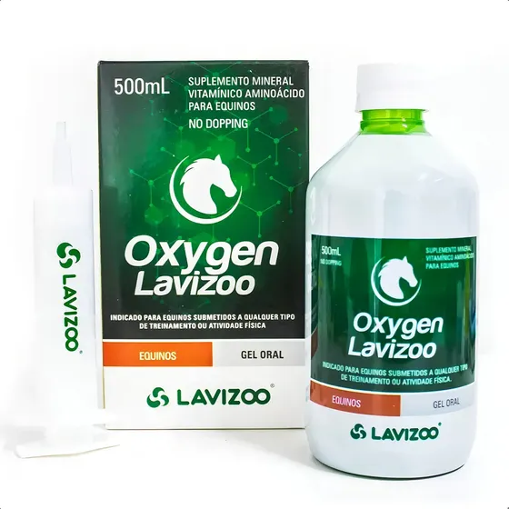 Termogênico Oxygen Lavizoo Resistência Força P/ Equino 500ml