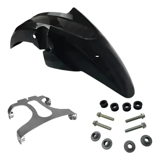 Paralama Titan Fan Cg 160 14/23 Preto + Aranha + Parafusos