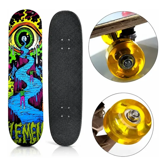 Skate Iniciante Juvenil Infantil 78 Cm Semi Profissional -