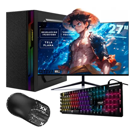 Computador Completo Pc Gamer I5 5300u 8gb Monitor 27 Ssd 256 256 Gb 8 Gb Intel Hd Graphics