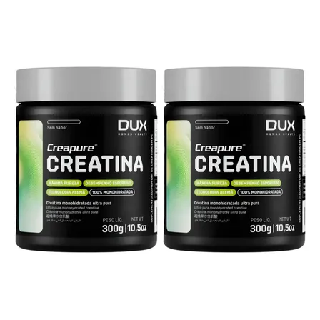 Kit 2 Creatina Dux Creapure - Sem Sabor 300g Sem Sabor