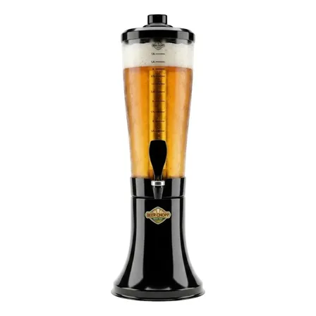 Torre Chopp 3.5 Litros Slim Cervejeira 2 Refil Congelante Preto