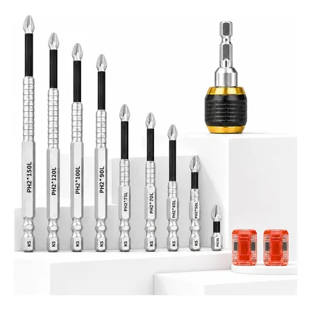Kit 9 Ponta Bits Magnéticas K5 Ph2 Parafusadeira