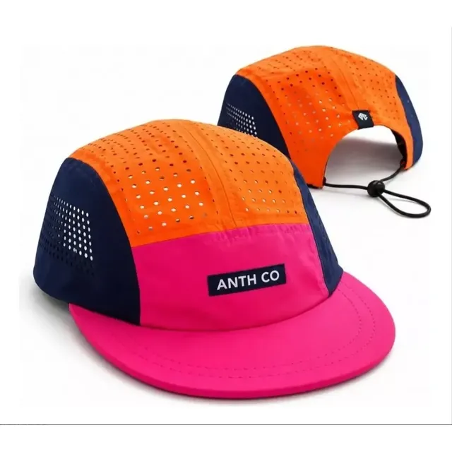Boné Anth Co Aba Curta Cut Corrida Academia Treino Ultraleve Azul Laranja Rosa Un Liso