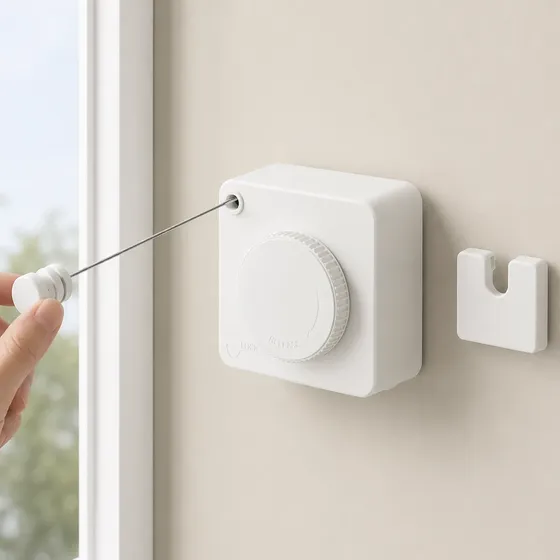 Heemli Varal Retrátil De Parede Para Roupas Interno