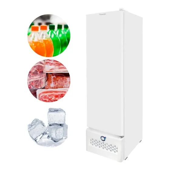 Freezer Vertical 284 Litros Tripla Ação Branco Vcet Fricon Branco 220v